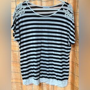 Black & white striped
